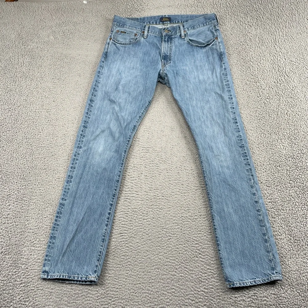 Polo Ralph Lauren Jeans Mens 34/34 Blue Varick Slim Straight Denim Pants